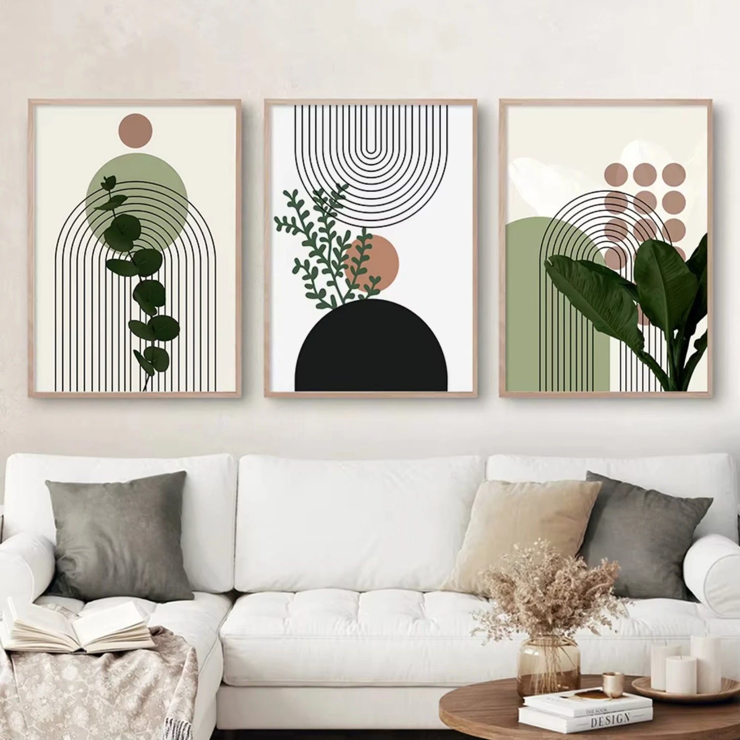 Abstract Plant Leaf Posters