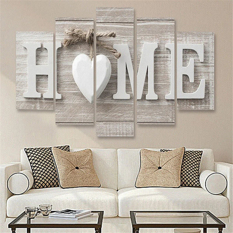 HOME Sign Canvas Wall Art