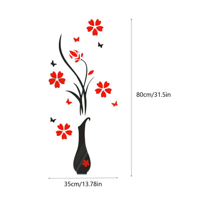 3D Flower Tree Wall Sticker