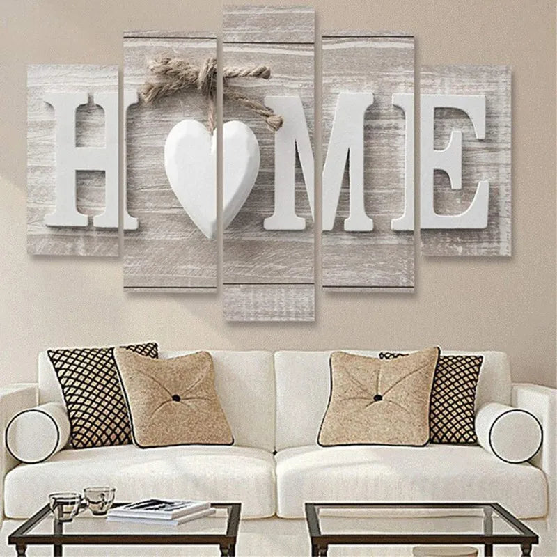 HOME Sign Canvas Wall Art