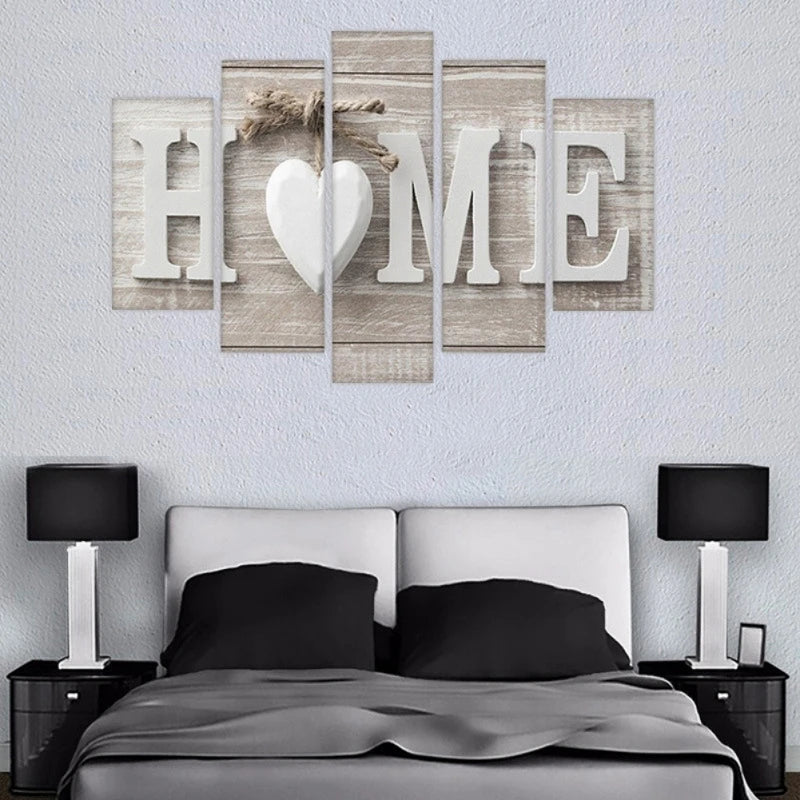 HOME Sign Canvas Wall Art