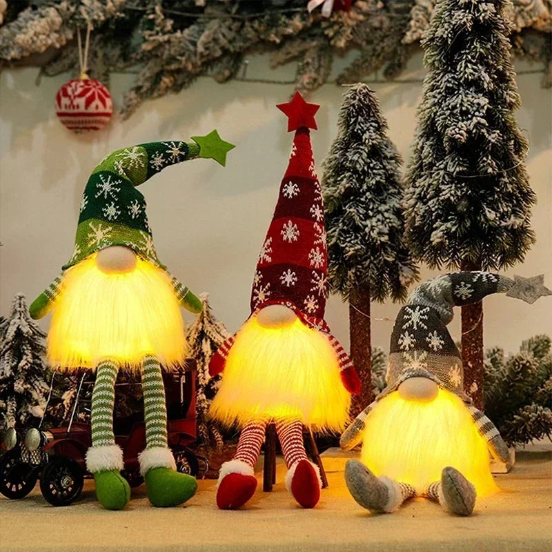 Christmas LED Faceless Doll