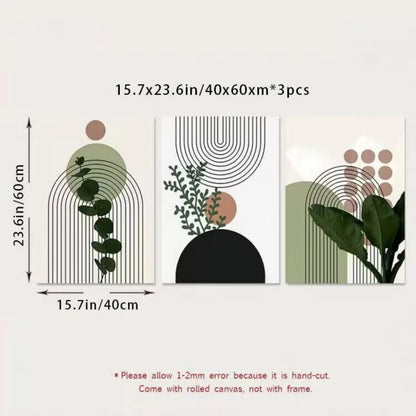 Abstract Plant Leaf Posters